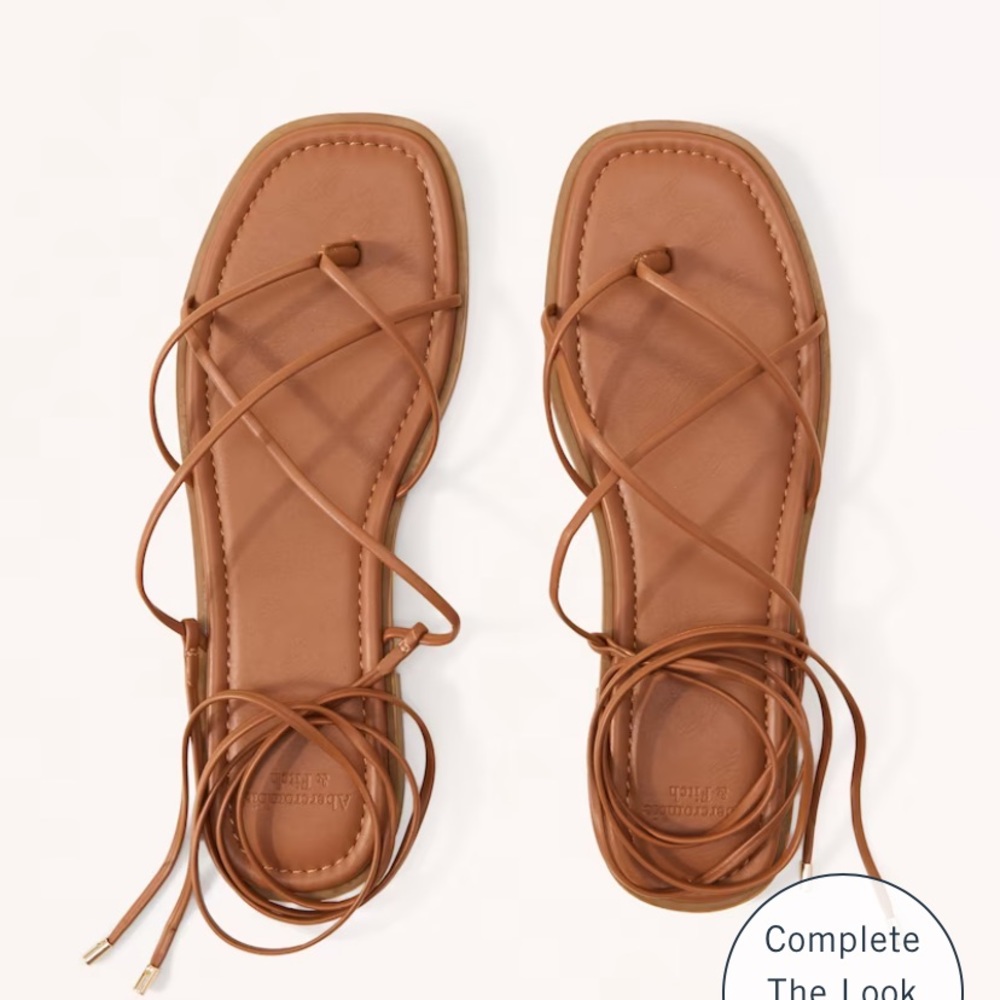 Abercrombie and Fitch Strappy Flat Sandals